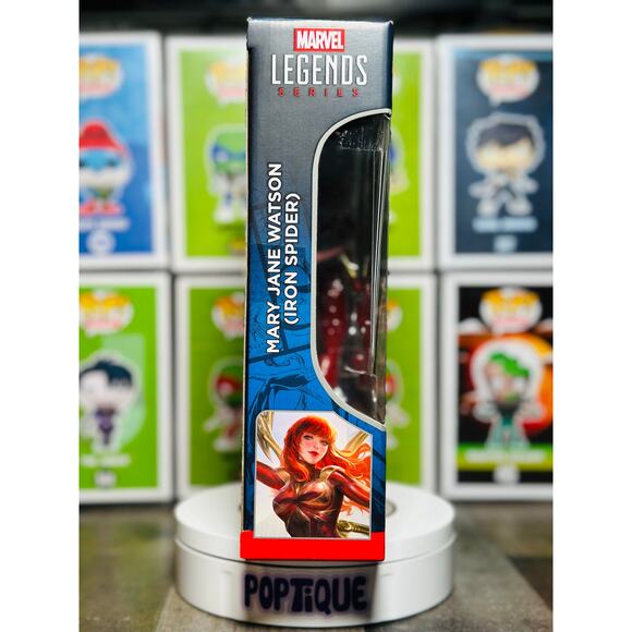 Spider-Man Marvel Legends MTG Mary Jane Watson (Iron Spider) Figure and Card - Picture 6 of 6